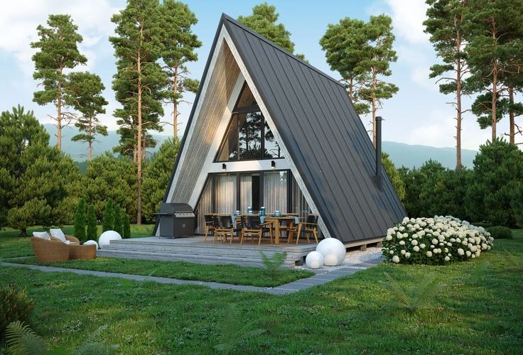 Готовый арендный бизнес (глэмпинг) — комплекс из трех A-frame домов